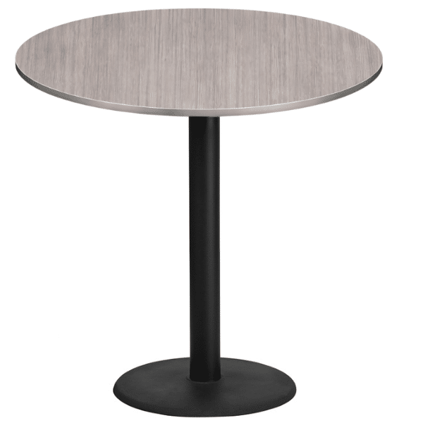 42 In Break Tables (56) Cafe It - 42" Round Top Bar Height Break Room Table with Round Cast Iron Base - Image 1