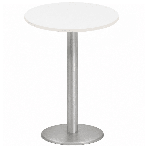 Breakroom Tables 30 inch (22) Cafe It - 30" Round Top Bar Height Break Room Table with Round Cast Iron Base - Image 1