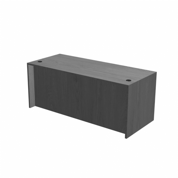 Ultra Gray Oak Laminate Desk Shell, 71" x 30", OFD-105