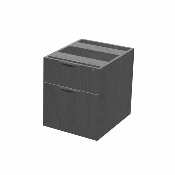 Ultra Gray Oak Laminate Hanging Pedestal, OFD-107