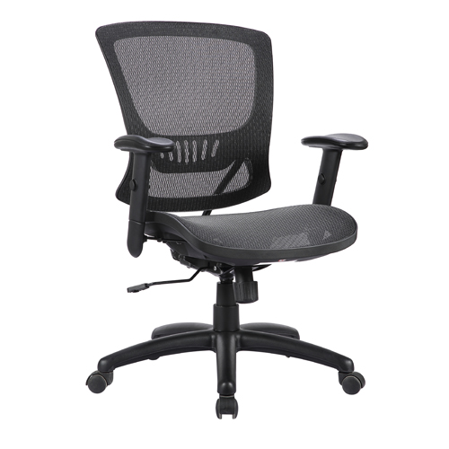 OFD500M-BLK - Mesh It ZAPP Series Task Chair with Mesh Back and Mesh ...