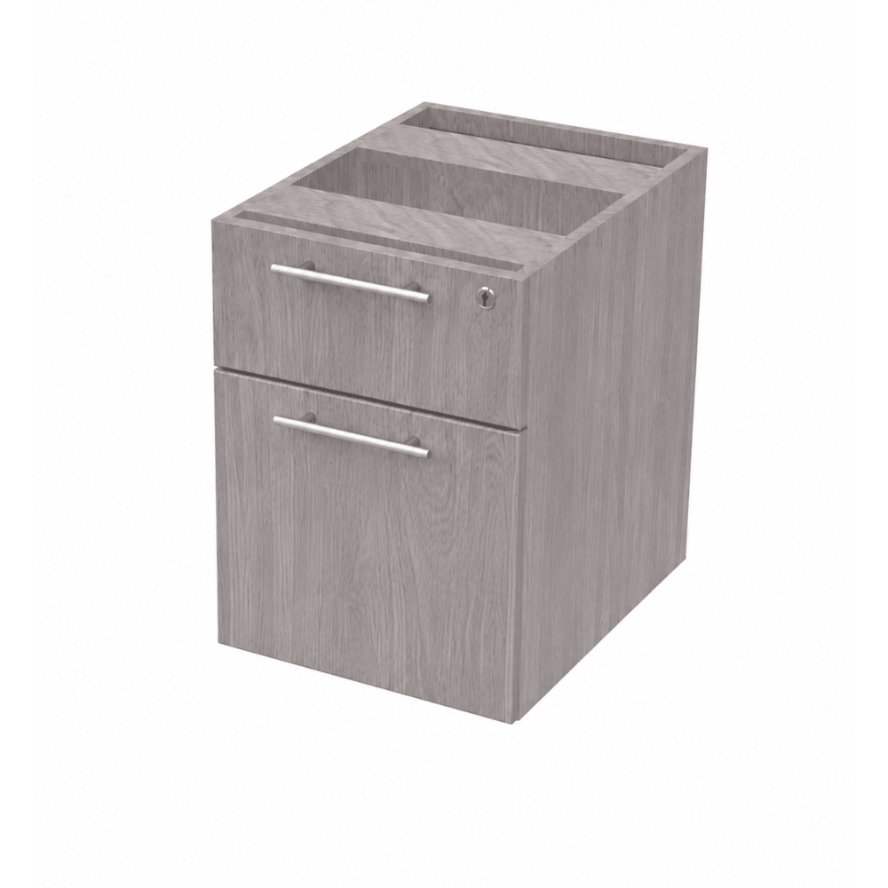 Untitled design - 2026-05-22T110118.002 Ultra Gray Oak Laminate Hanging Pedestal, OFD-107 - Image 1
